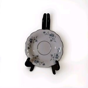 6" Johann Haviland BLUE GARLAND SAUCER ONLY (Inner Metal Ring) Bavaria, Germany